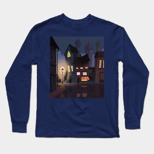 Street Night Long Sleeve T-Shirt